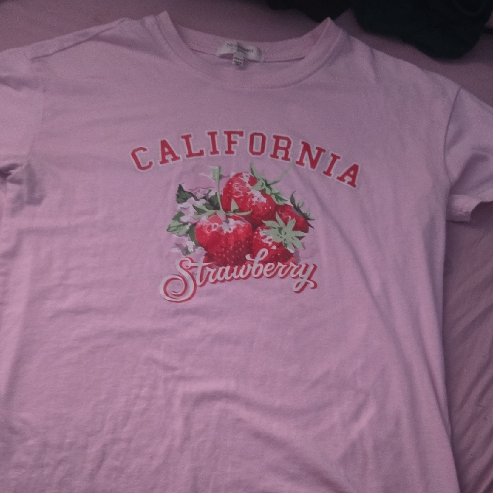 Pink California Strawberry Kids T-Shirt